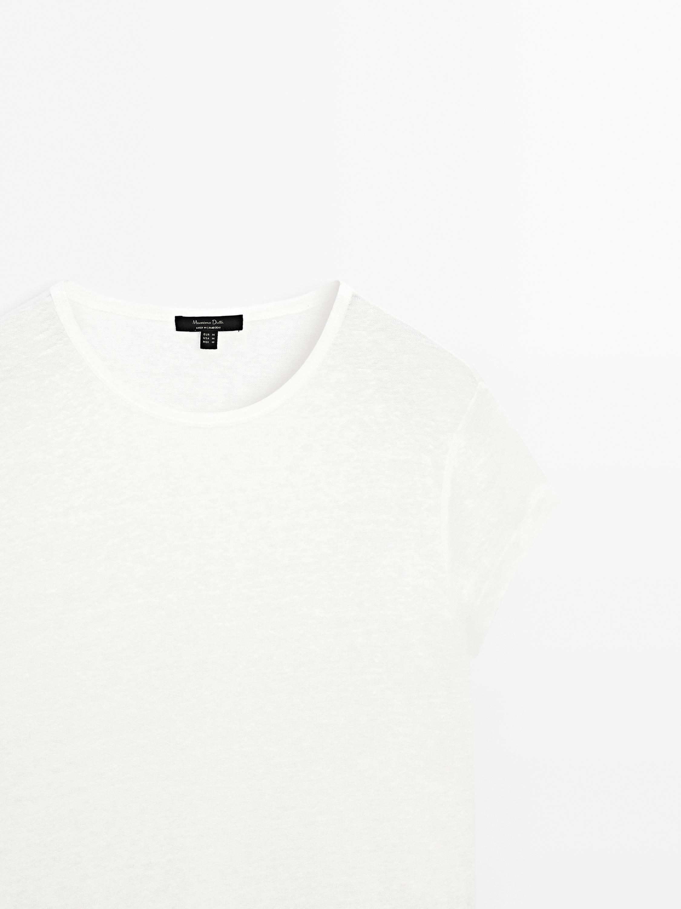 100% linen short sleeve T-shirt